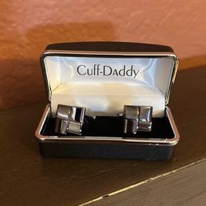 Geometric Cufflinks (Gunmetal Grey) OS